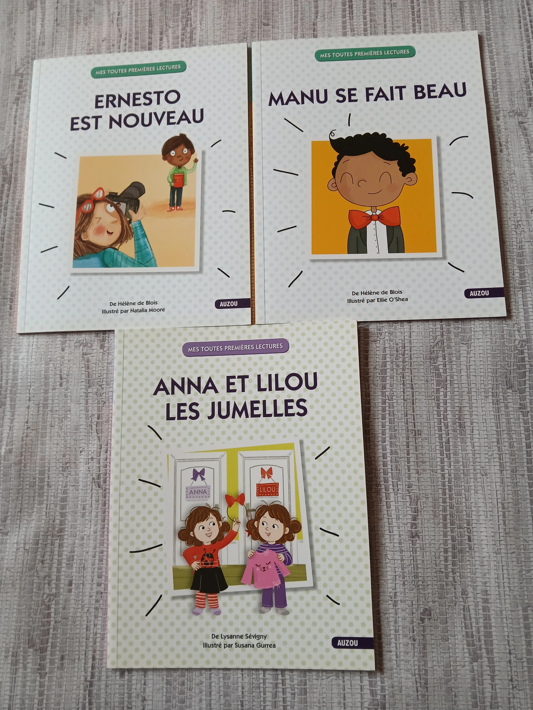 lot 3 livres mes toutes premieres lectures auzou 5/6 ans